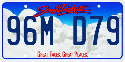 SD license plate 96MD79