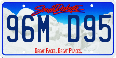 SD license plate 96MD95