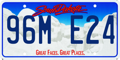 SD license plate 96ME24