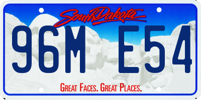 SD license plate 96ME54
