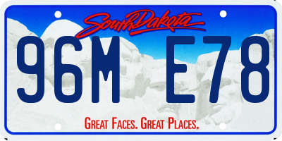 SD license plate 96ME78