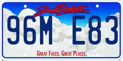 SD license plate 96ME83