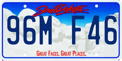 SD license plate 96MF46