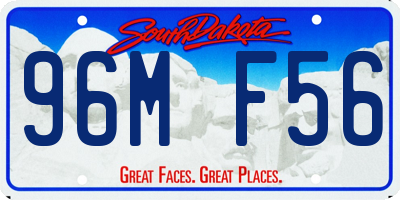 SD license plate 96MF56