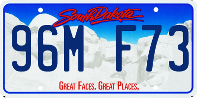 SD license plate 96MF73