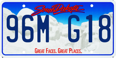SD license plate 96MG18