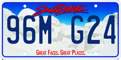 SD license plate 96MG24