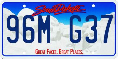 SD license plate 96MG37