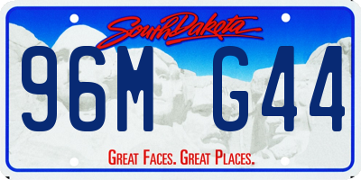 SD license plate 96MG44