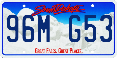 SD license plate 96MG53