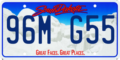 SD license plate 96MG55