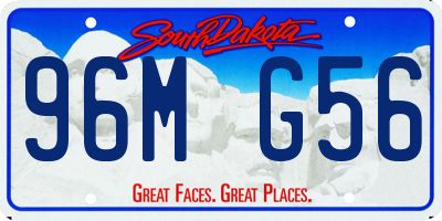 SD license plate 96MG56