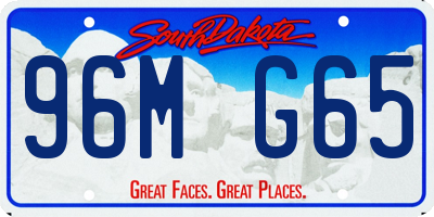 SD license plate 96MG65