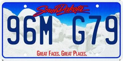 SD license plate 96MG79