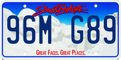 SD license plate 96MG89