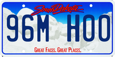 SD license plate 96MH00