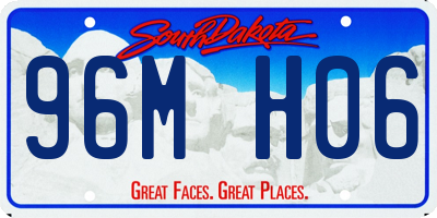 SD license plate 96MH06