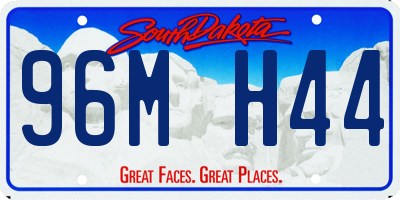 SD license plate 96MH44