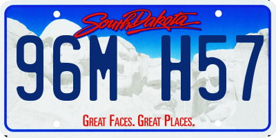 SD license plate 96MH57