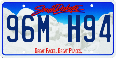SD license plate 96MH94