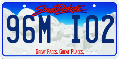 SD license plate 96MI02