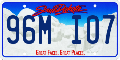 SD license plate 96MI07