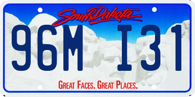 SD license plate 96MI31