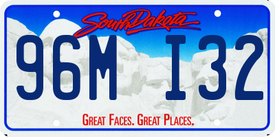 SD license plate 96MI32