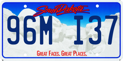 SD license plate 96MI37