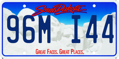 SD license plate 96MI44