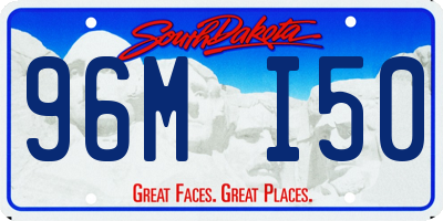 SD license plate 96MI50