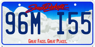 SD license plate 96MI55