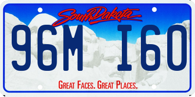 SD license plate 96MI60