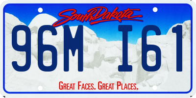 SD license plate 96MI61