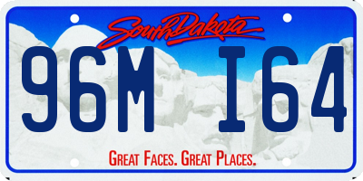 SD license plate 96MI64