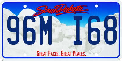 SD license plate 96MI68