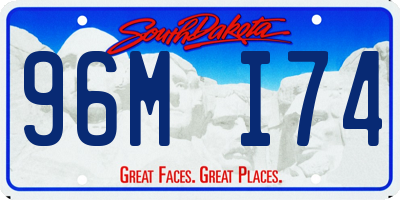 SD license plate 96MI74