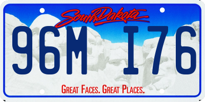 SD license plate 96MI76