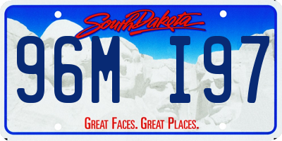 SD license plate 96MI97