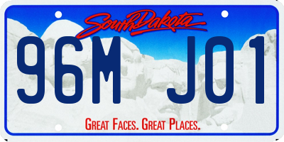 SD license plate 96MJ01
