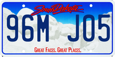 SD license plate 96MJ05