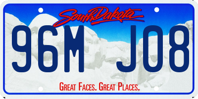 SD license plate 96MJ08