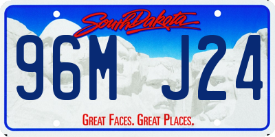 SD license plate 96MJ24