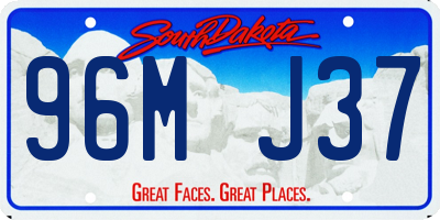 SD license plate 96MJ37