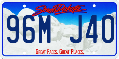 SD license plate 96MJ40