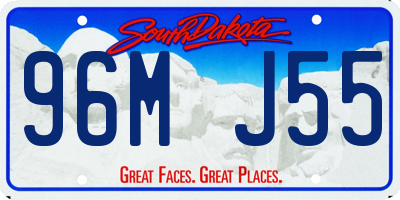 SD license plate 96MJ55