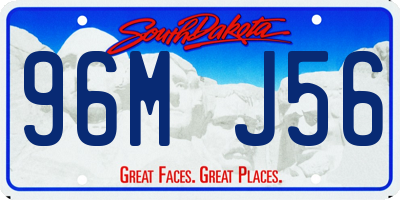 SD license plate 96MJ56