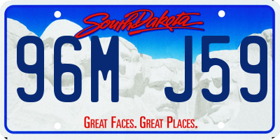 SD license plate 96MJ59