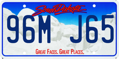 SD license plate 96MJ65