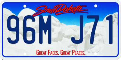 SD license plate 96MJ71